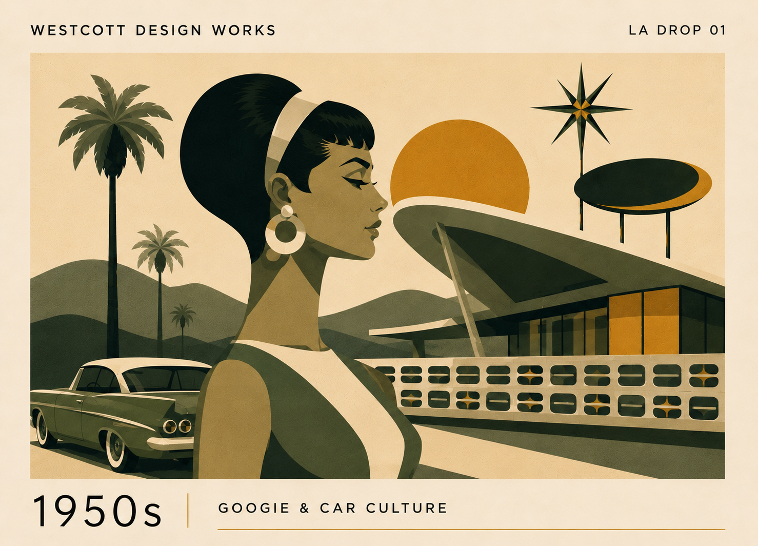 1950s LA GOOGIE & CAR CULTURE - FACES